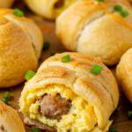 Cheesy Turkey Sausage Egg Breakfast Rolls