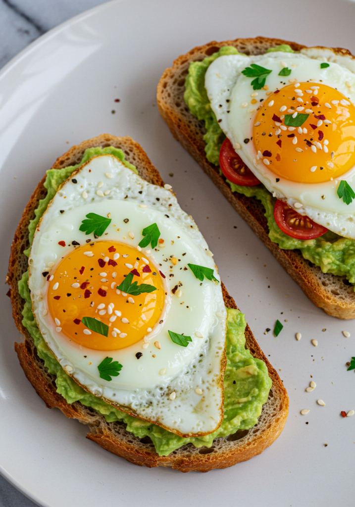 California-Style Fried Egg Avocado Toast