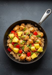 Sweet and Savory Pineapple Chicken and Rice