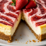 Strawberry Swirl Cheesecake