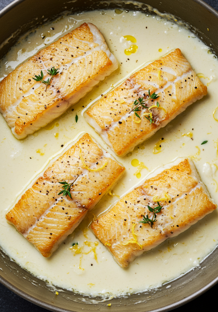 Baked Cod in Coconut Lemon Cream