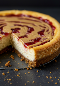 Peanut Butter and Jelly Cheesecake