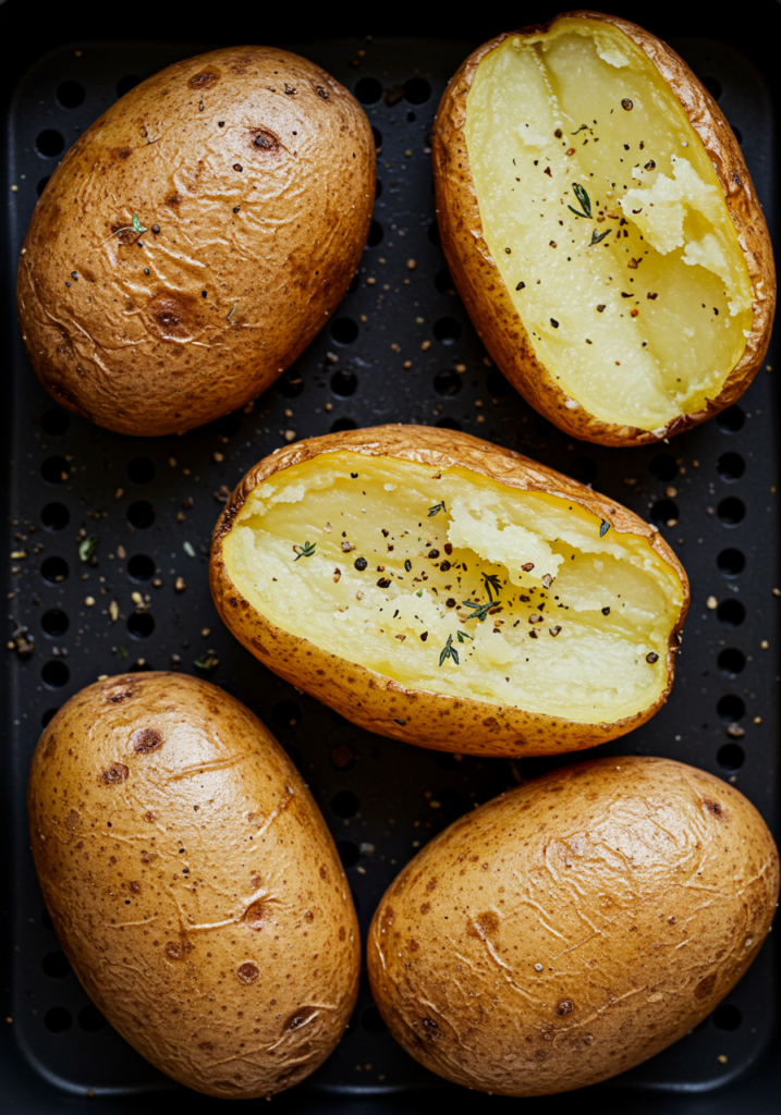 Air fryer baked potatoes