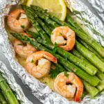 Garlic Butter Shrimp and Asparagus Foil Packs