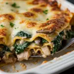 Chicken Mushroom and Spinach Lasagna