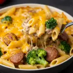 Beef Sausage and Broccoli Cheesy Pasta