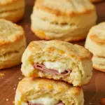 Turkey Ham and Cheese Butter Swim Biscuits