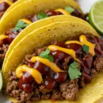 Garlic Butter Honey BBQ Beef Tacos