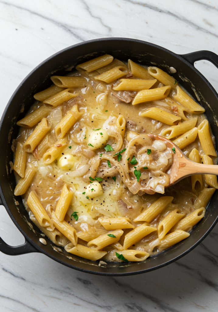 One Pot French Onion Pasta