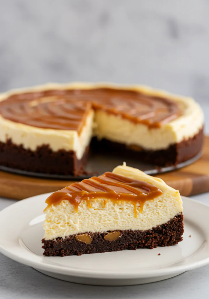 Caramel Brownie Cheesecake